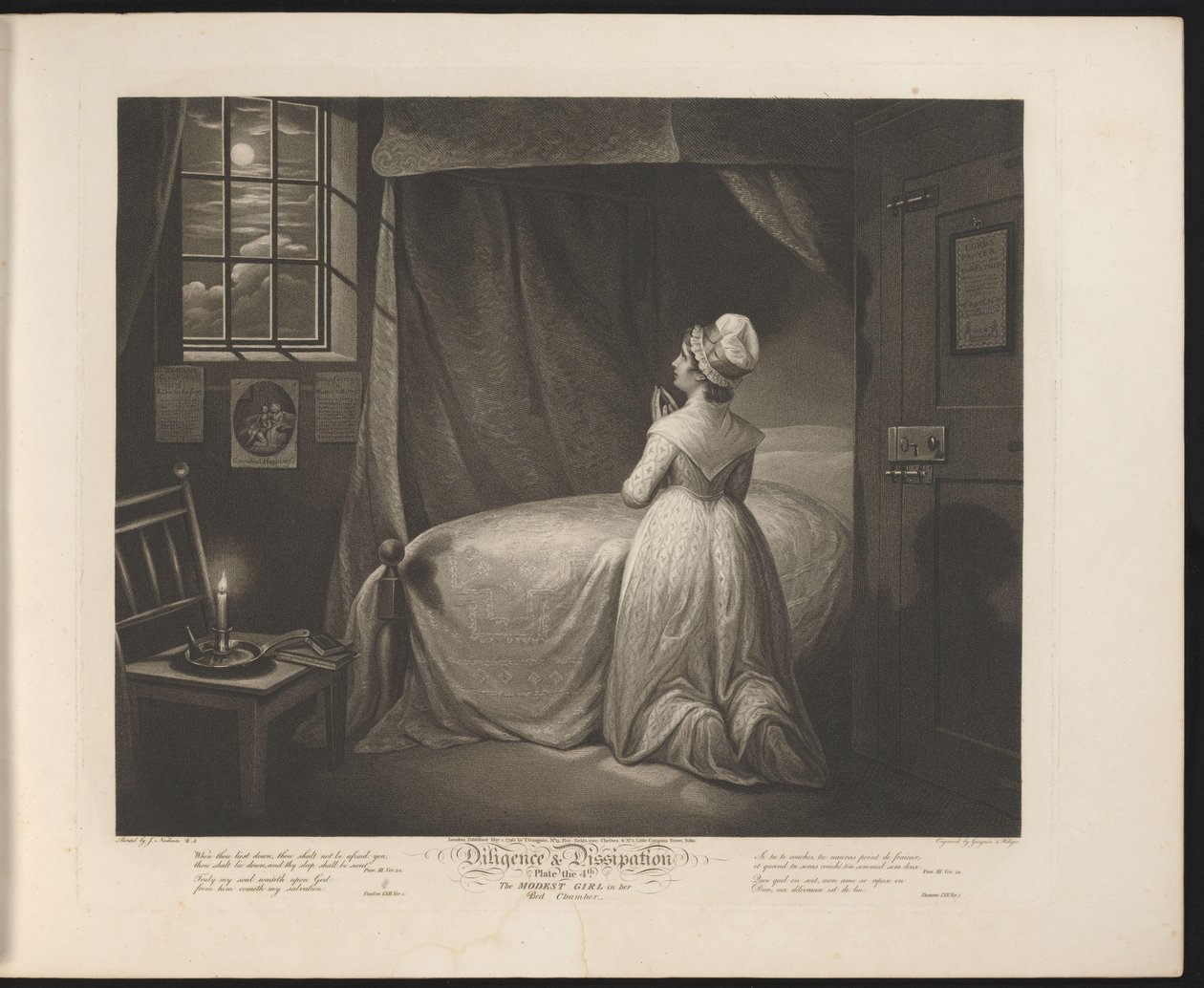 Servante modeste priant dans sa chambre - Thomas Hellyer