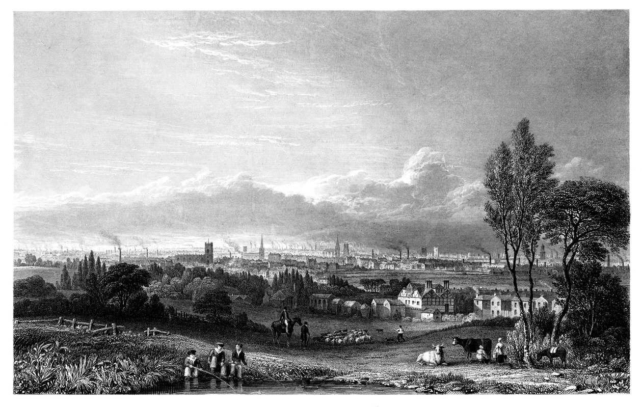 Vue de Manchester, 1844 - Thomas Higham