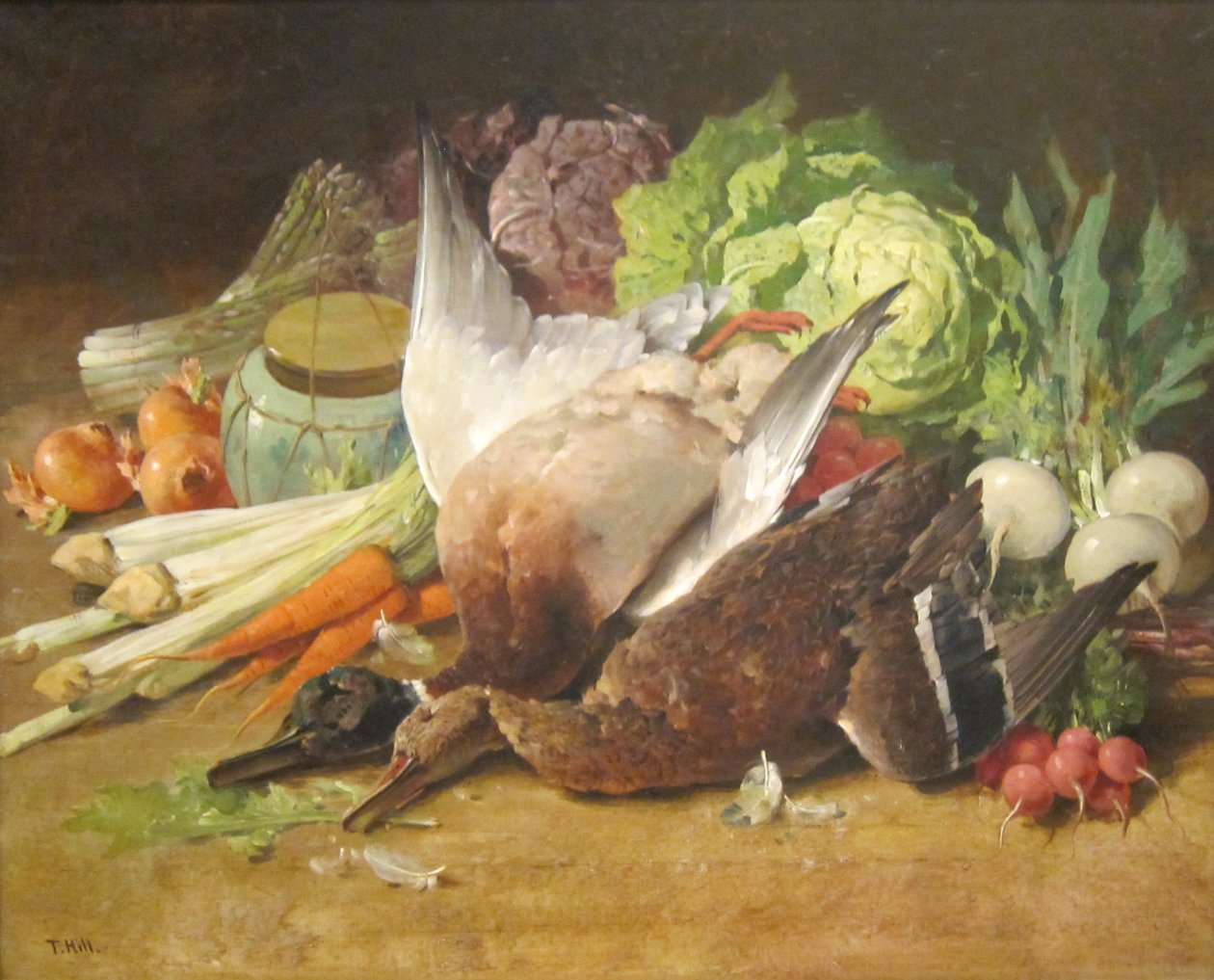 Nature morte aux canards et aux légumes - Thomas Hill