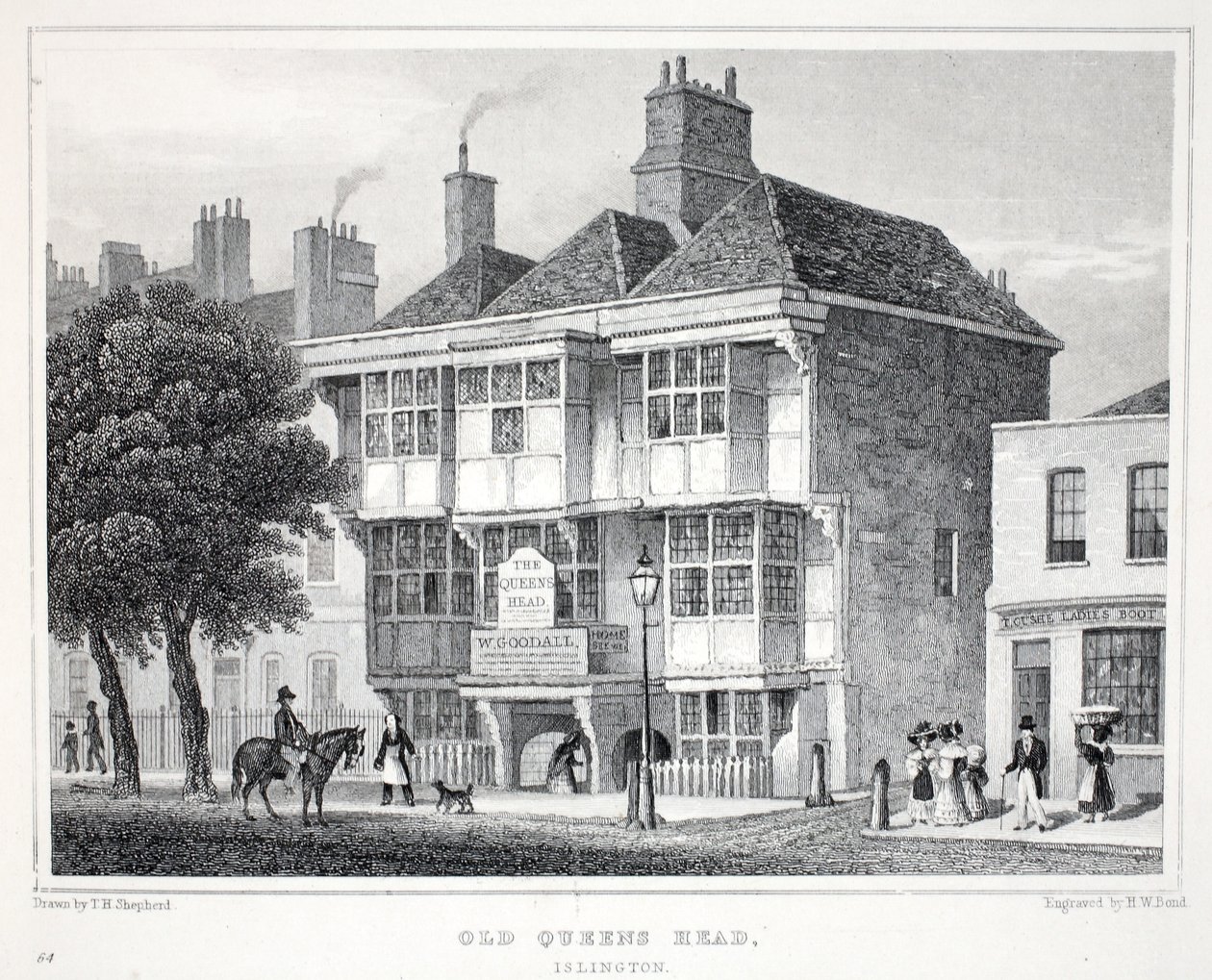 La vieille tête de la reine, Islington, de 