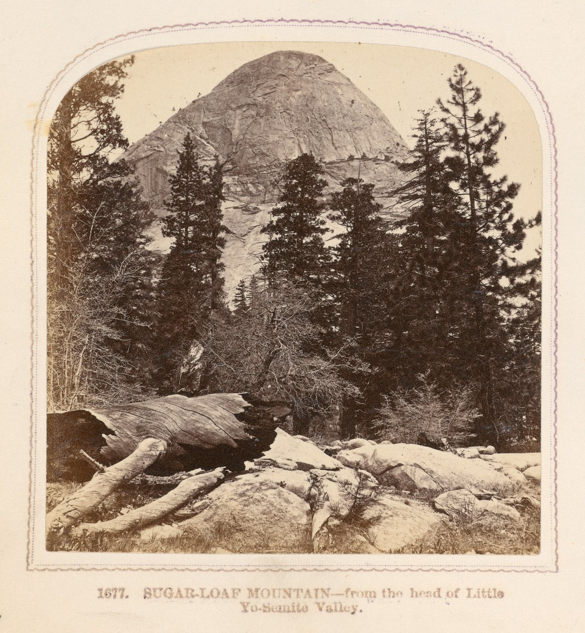 Montagne Sugar-Loaf - depuis la tête de la vallée de Little Yo-Semite - Thomas Houseworth