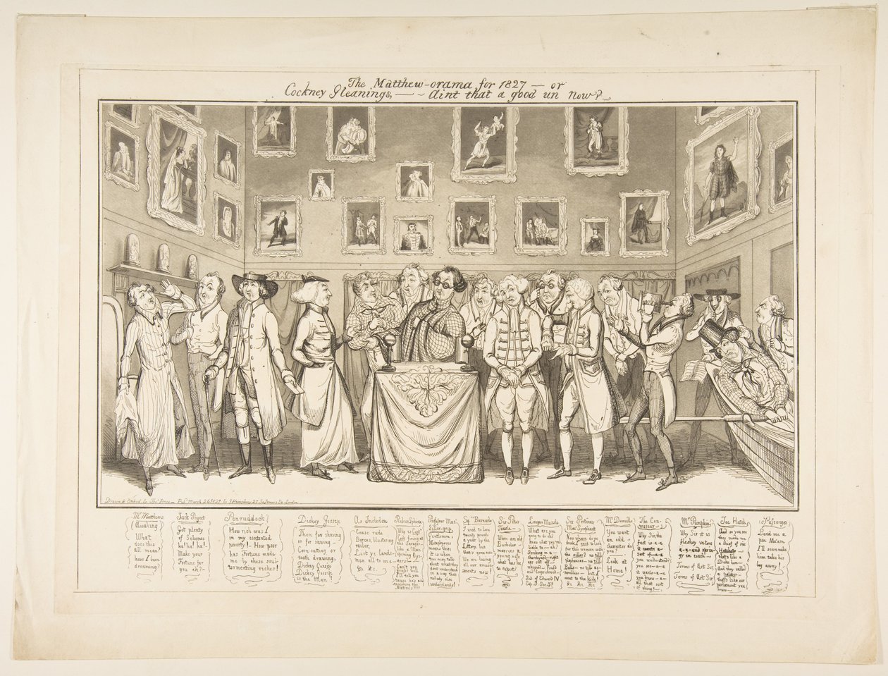 Le Matthew-orama pour 1827 ou Cockney Gleanings,-N