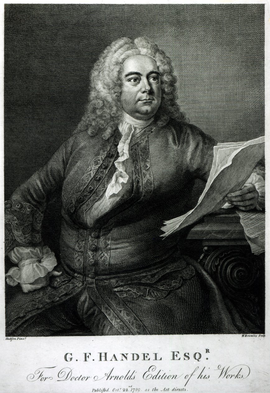 George Frederick Handel (1685-1759), gravé par William Bromley (1769-1842), pour l