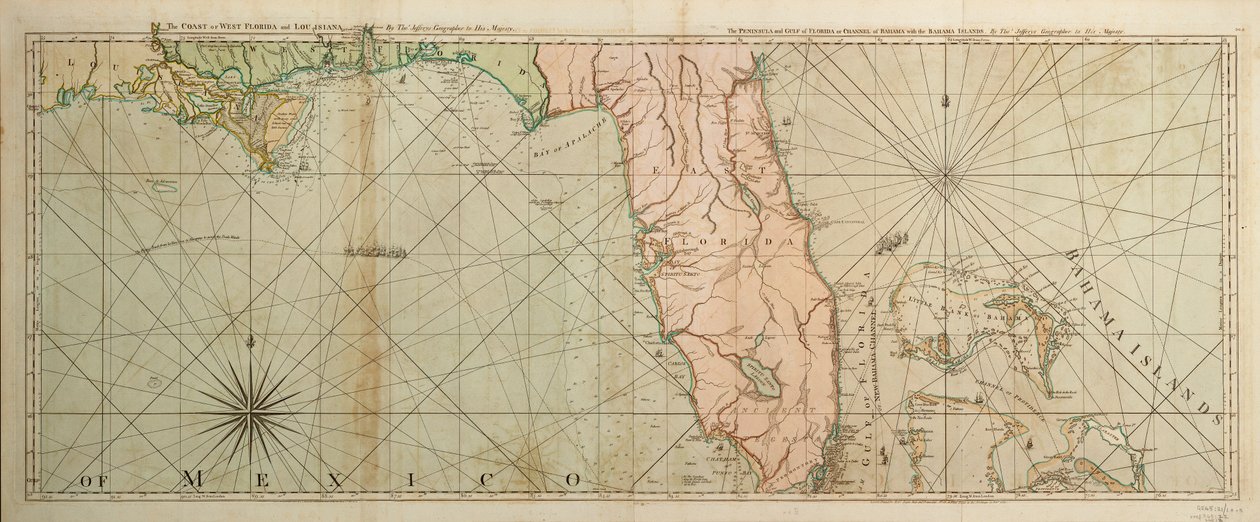 Carte de la Floride - Thomas Jefferys