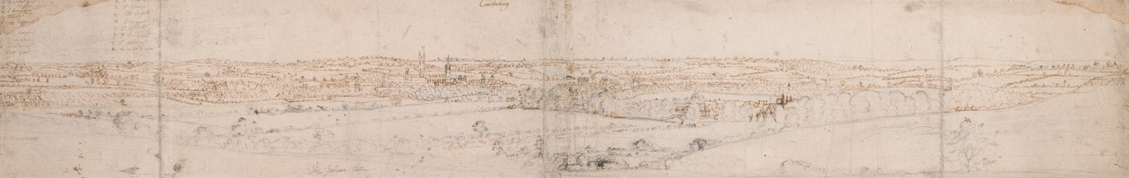 Vue de Canterbury - Thomas Johnson