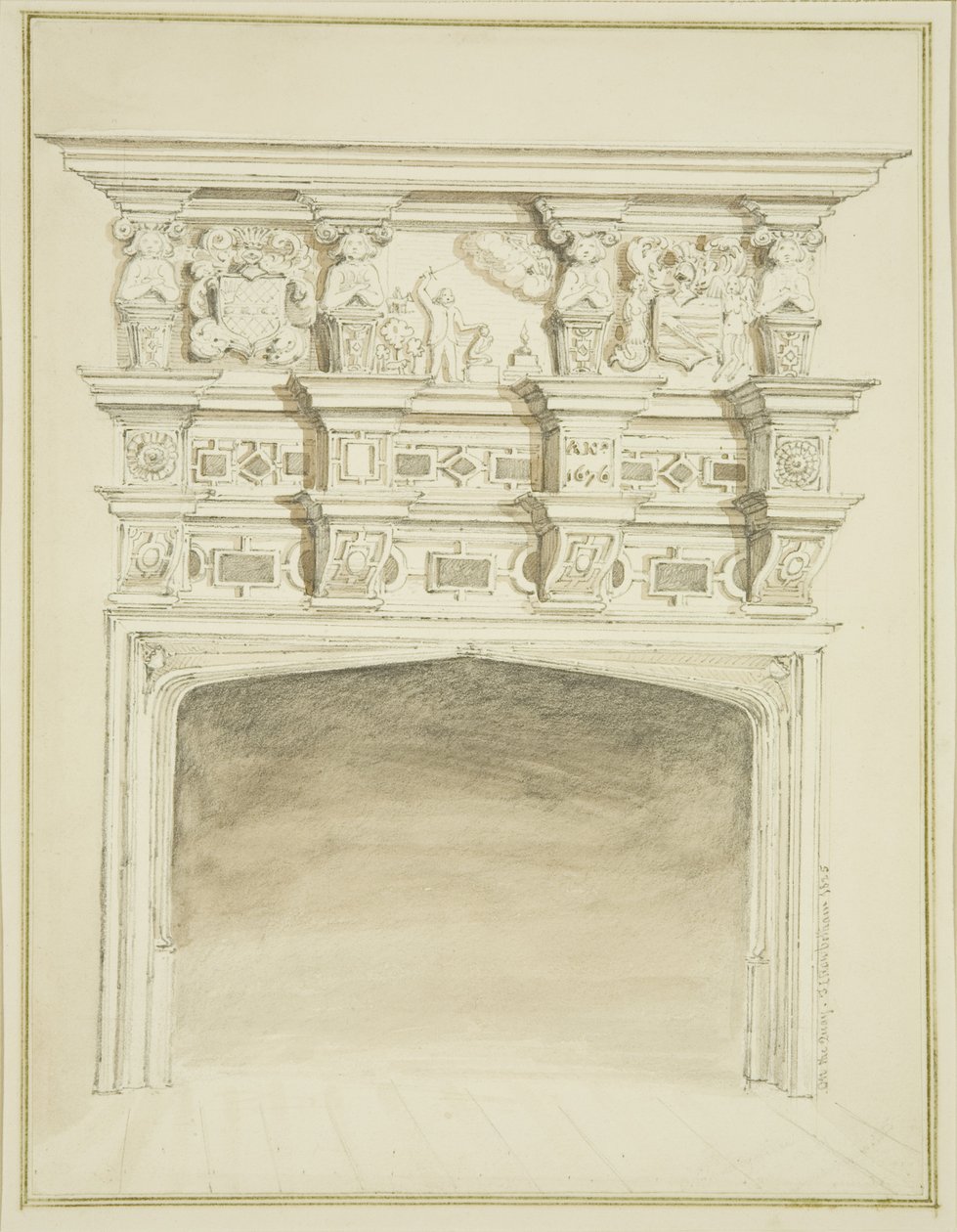 Cheminée au 49 Broad Quay - Thomas Leeson the Elder Rowbotham