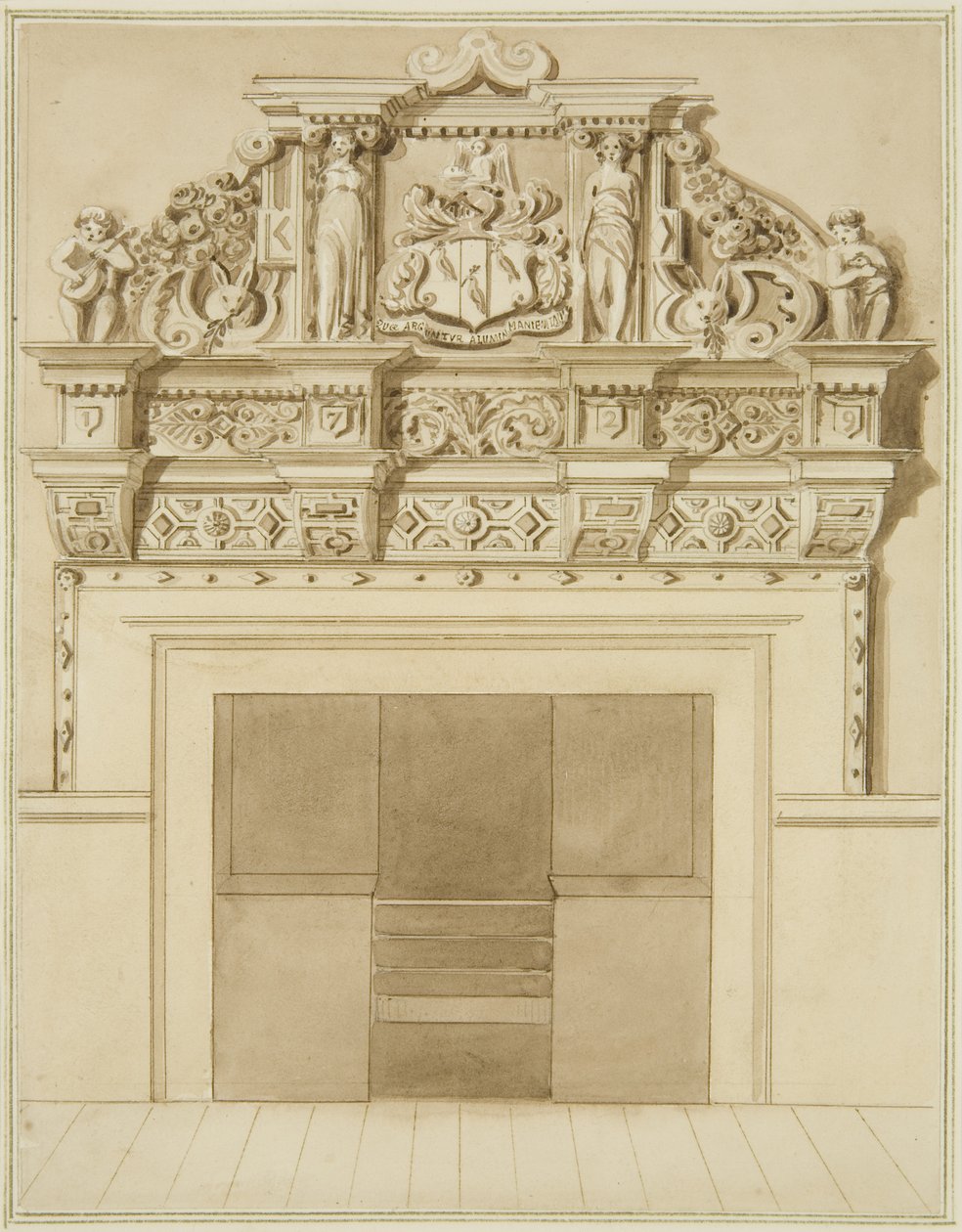 Cheminée datée de 1729, au 139 Redcliffe Street - Thomas Leeson the Elder Rowbotham