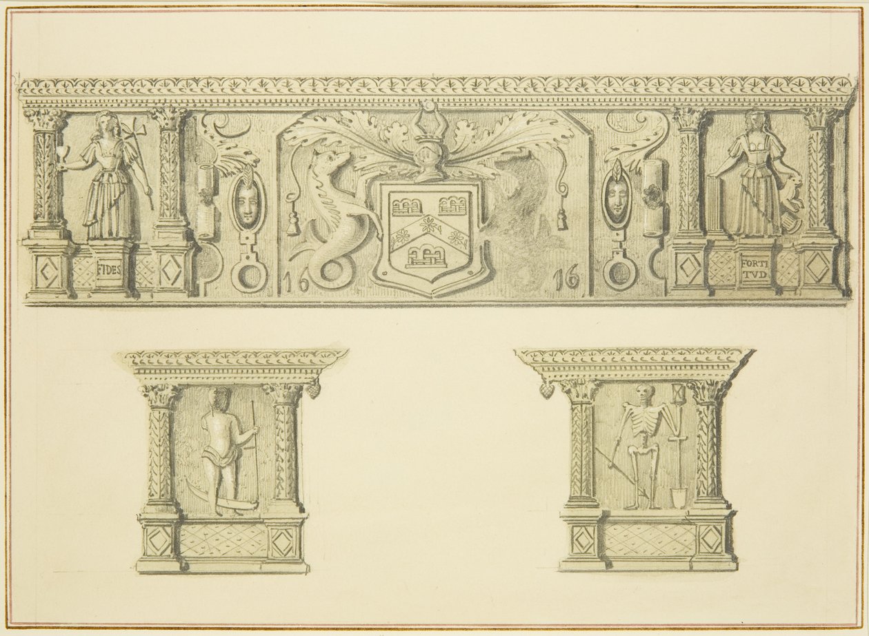 Frise sur la cheminée au 15 Broad Street - Thomas Leeson the Elder Rowbotham