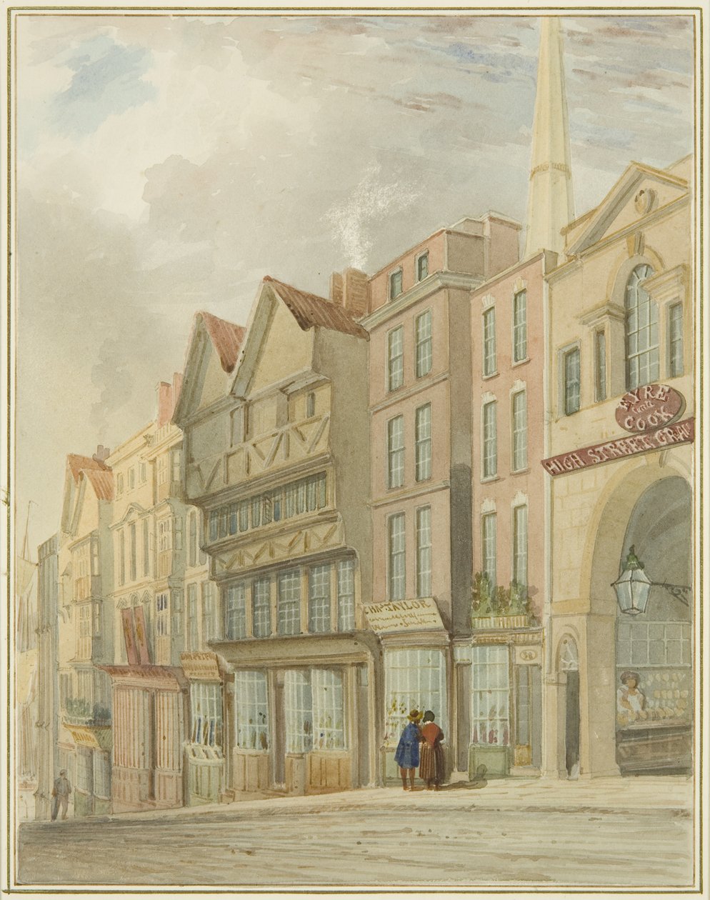 High Street avec la porte du marché - Thomas Leeson the Elder Rowbotham