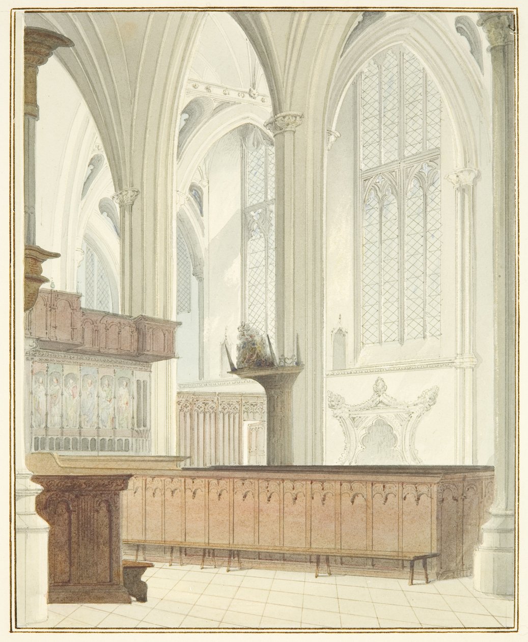 Intérieur de la Cathédrale de Bristol, près de l