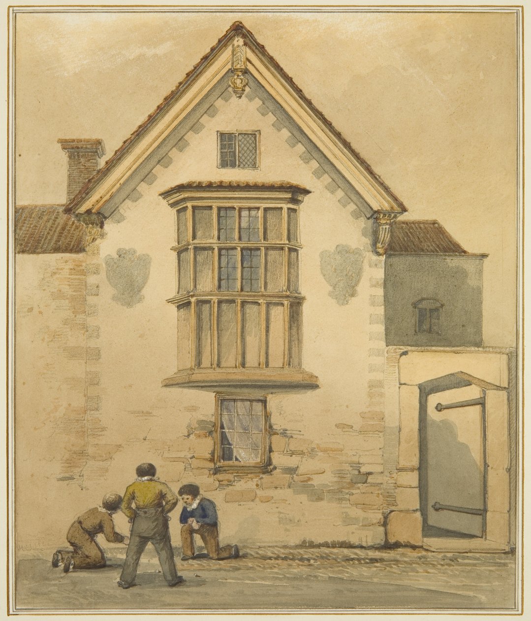 Vieille maison, appelée le Palais, dans Pile Street - Thomas Leeson the Elder Rowbotham