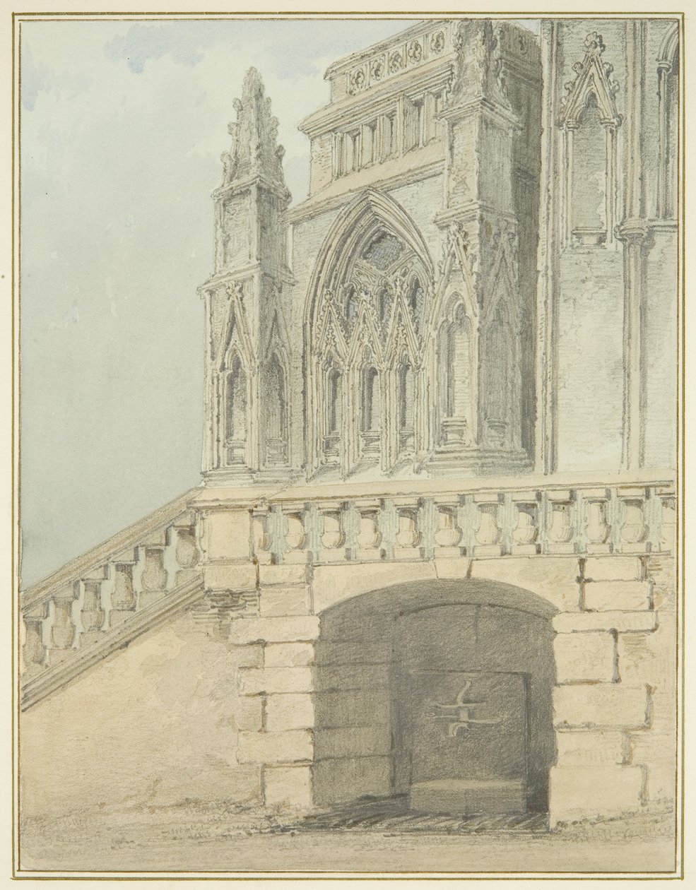 Conduit de Redcliffe et partie du porche nord - Thomas Leeson the Elder Rowbotham