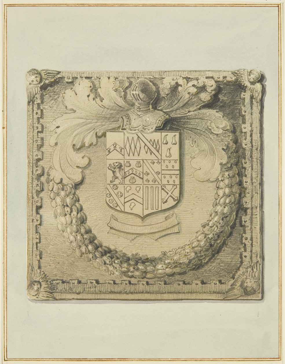 Blason en pierre au-dessus de la porte nord de Barr