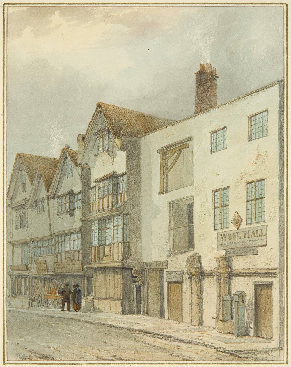 Wool Hall dans Thomas Street - Thomas Leeson the Elder Rowbotham