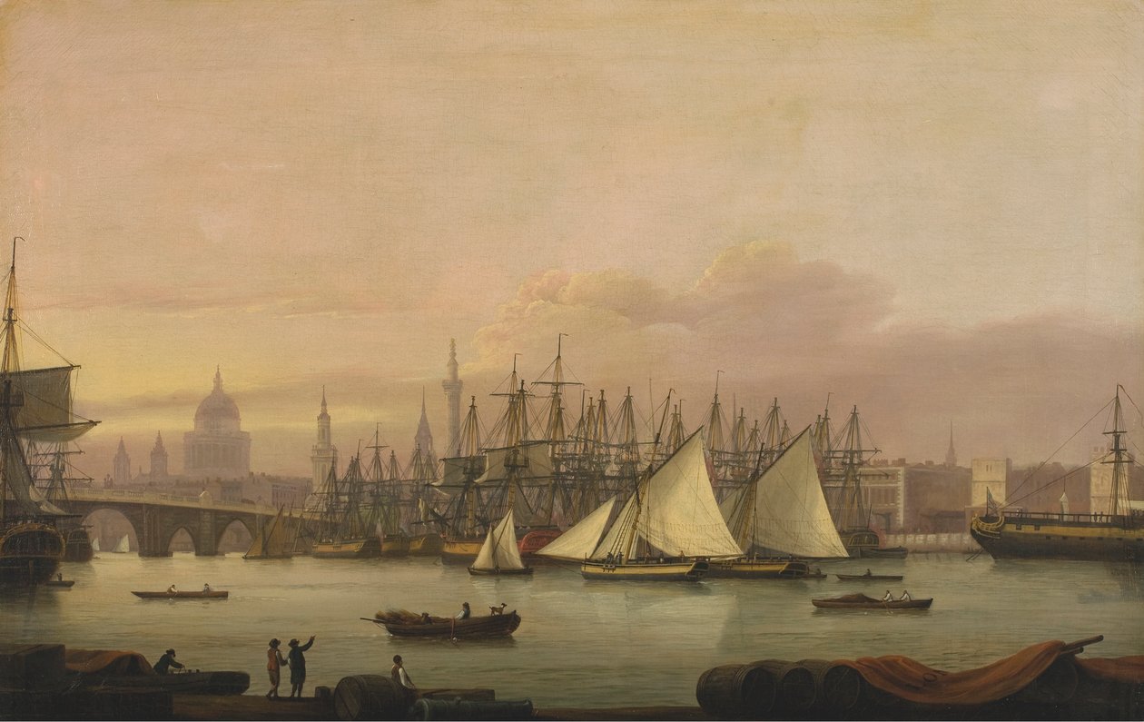Le port de Londres - Thomas Luny