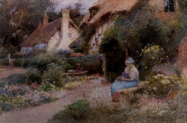 À la porte du cottage - Thomas Mackay