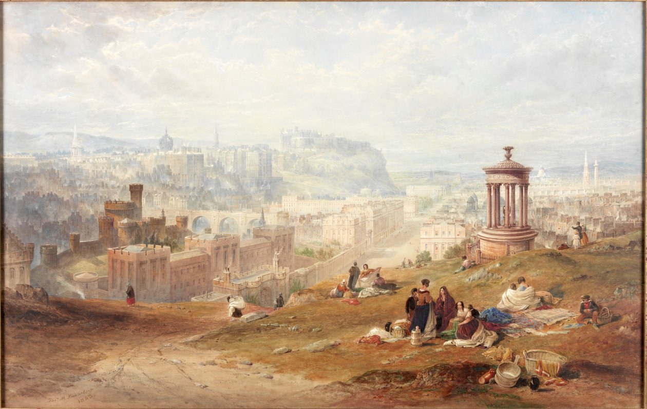 Édimbourg depuis Calton Hills - Thomas Miles Richardson