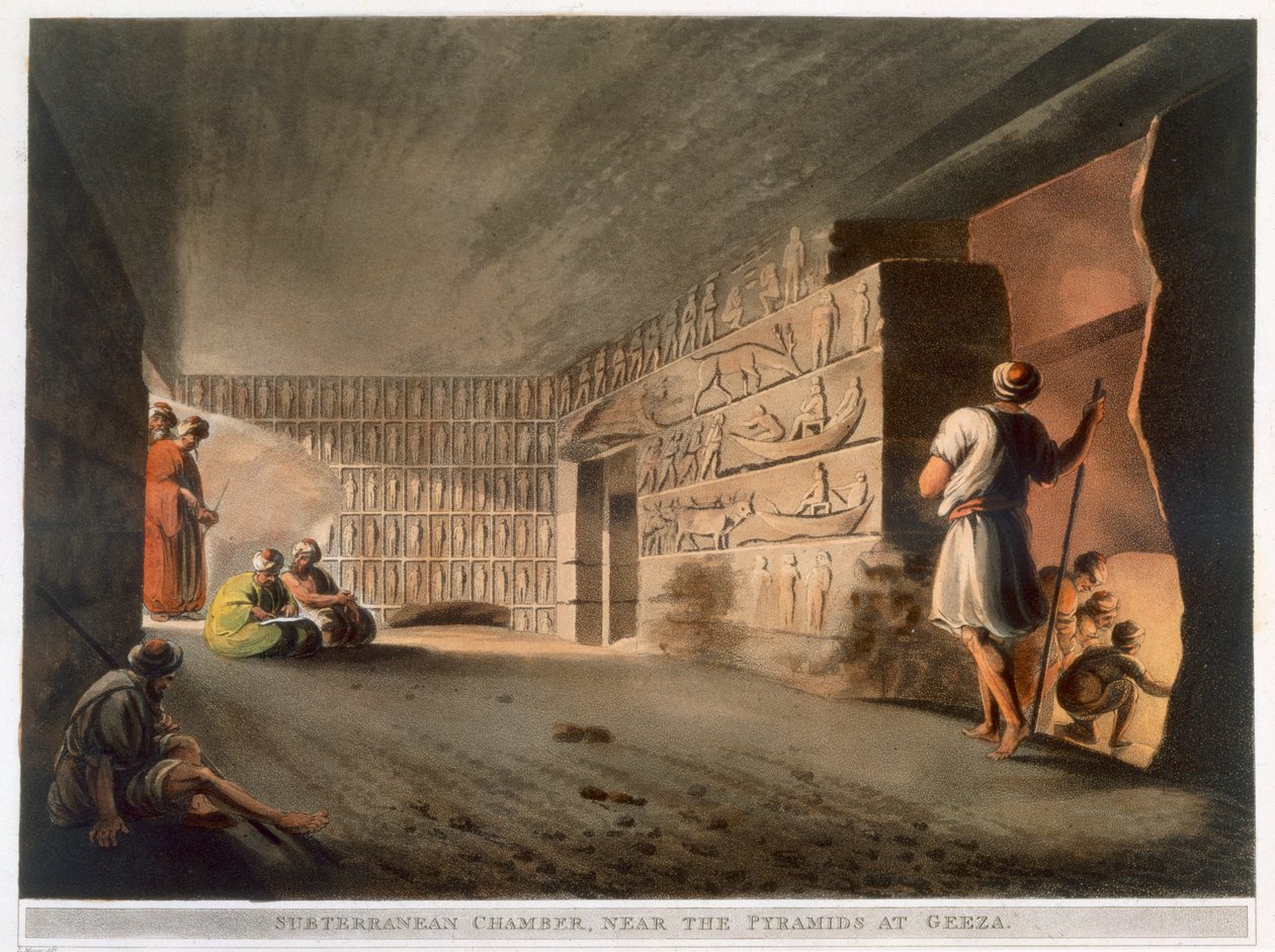 Chambre souterraine près des pyramides de Gizeh, 1802 - Thomas Milton