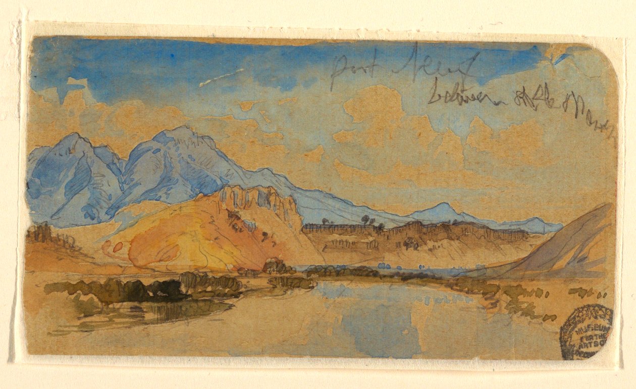 Dessin, Port Neuf Canyon, Idaho, peut-être 1879 - Thomas Moran