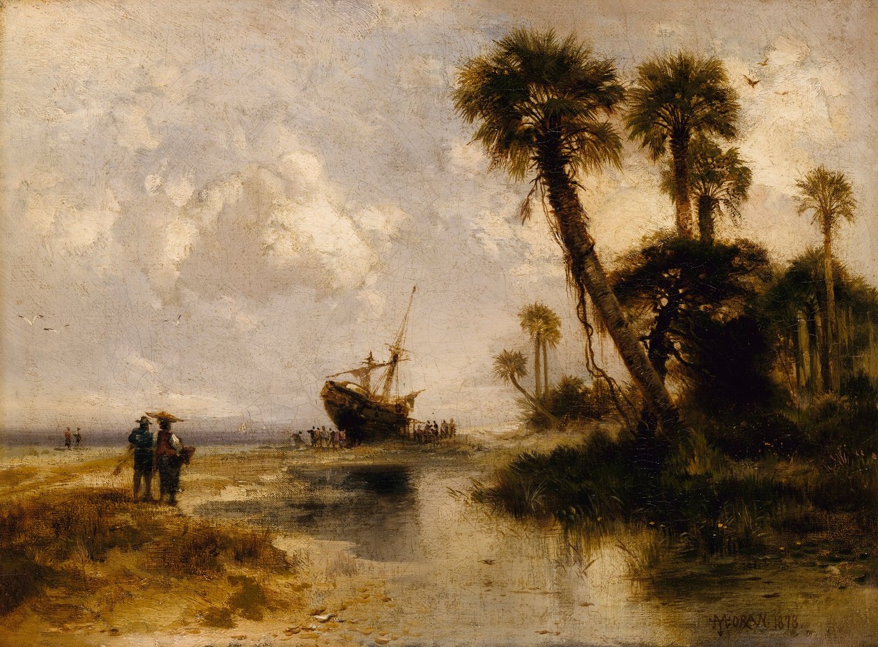 Fort George Island, Floride - Thomas Moran