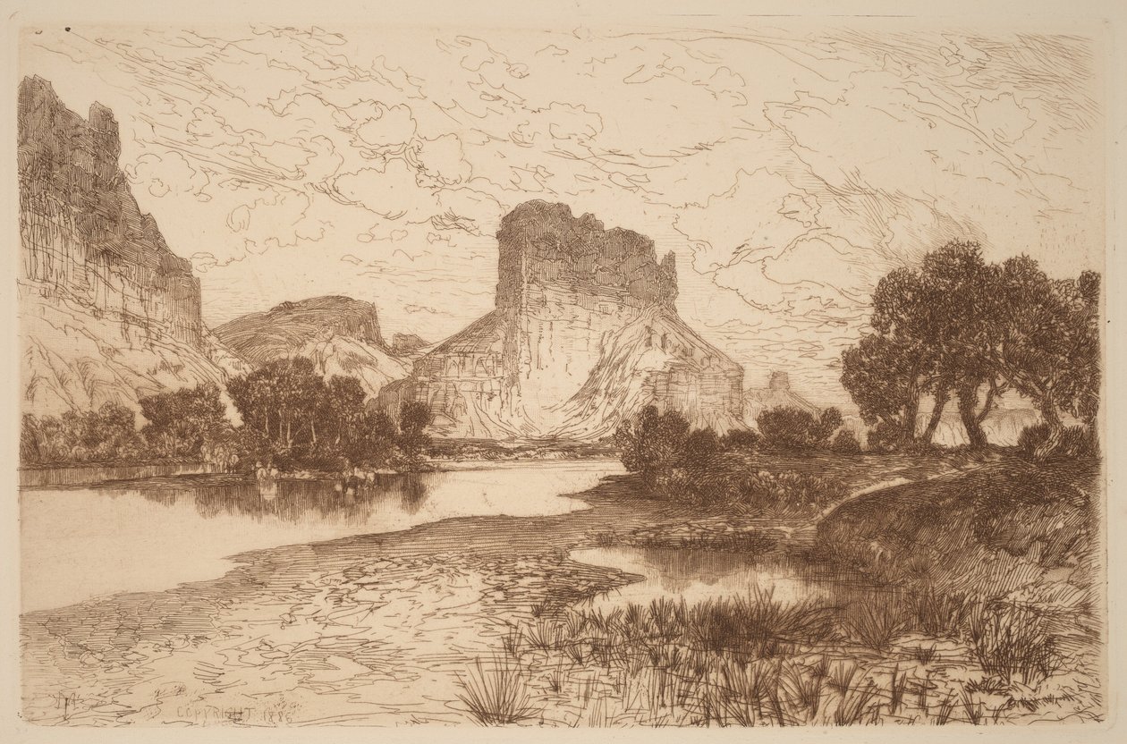 Green River, territoire du Wyoming - Thomas Moran