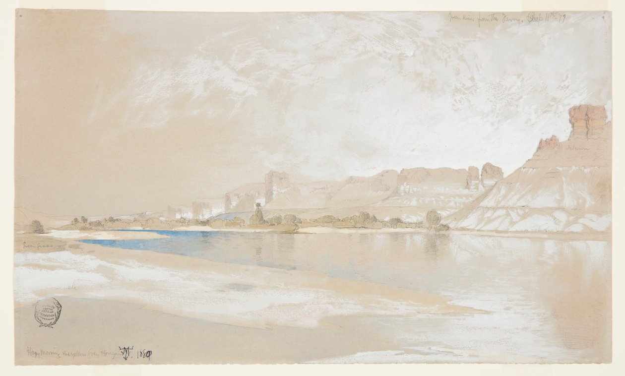Rivière Verte depuis le Ferry, Territoire du Wyoming - Thomas Moran