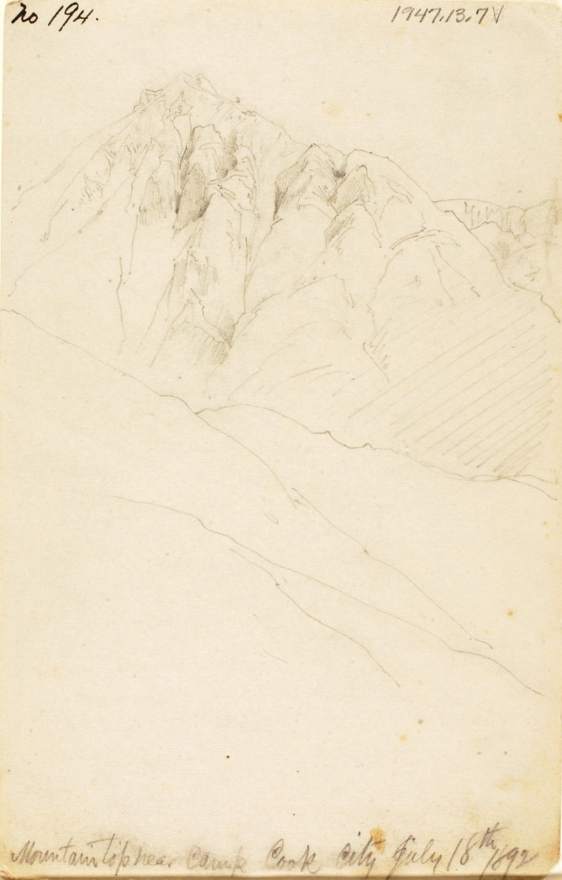 Dans un camp sur la rivière Soda Butte, Cook City - Thomas Moran