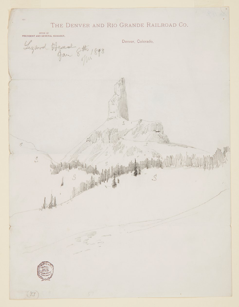 Lizard Head Peak, Colorado - Thomas Moran