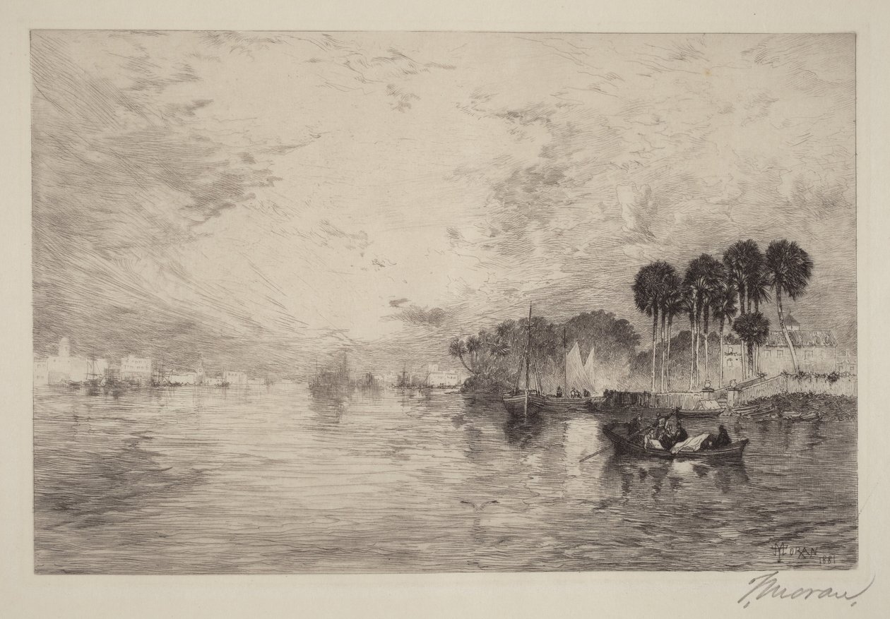 Fleuve St. Johns, Floride - Thomas Moran