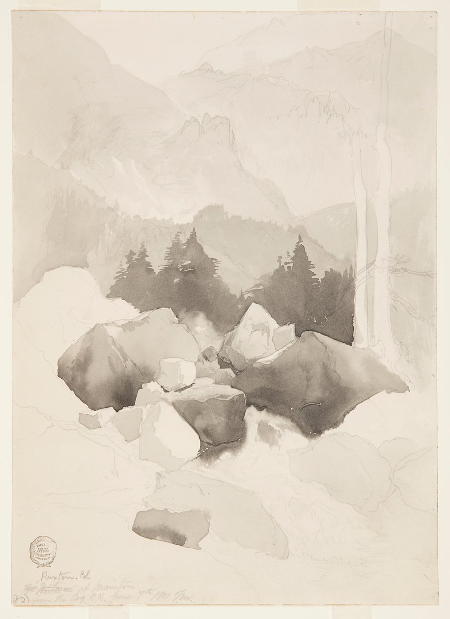 Étude de Ruxton, Colorado - Thomas Moran