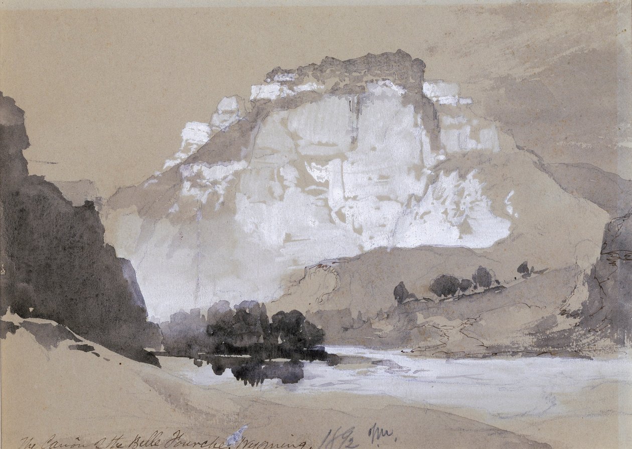 Le Cañon de la Belle Fourche, Wyoming - Thomas Moran