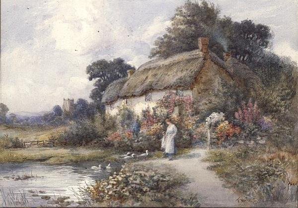 Cottage au toit de chaume, Ringwood, Hampshire - Thomas Noelsmith
