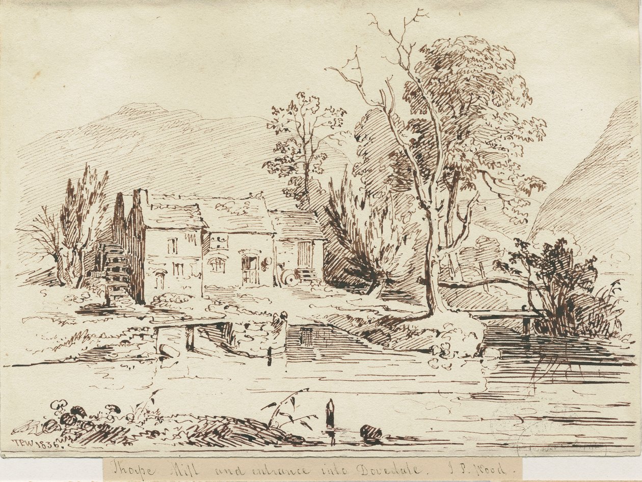 Moulin de Thorpe à Dovedale - Thomas Peploe Wood