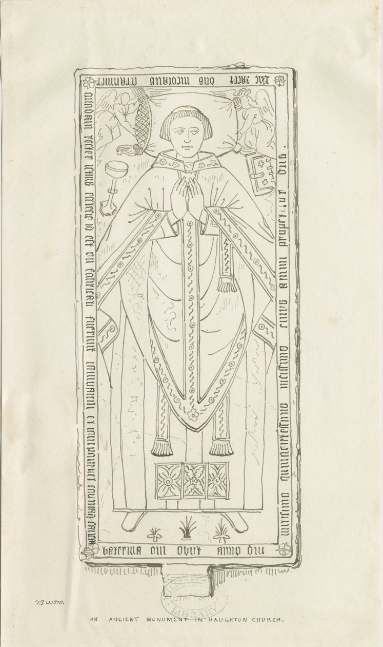 Église de Haughton - Monument à Nicholas Graviner - Thomas Peploe Wood