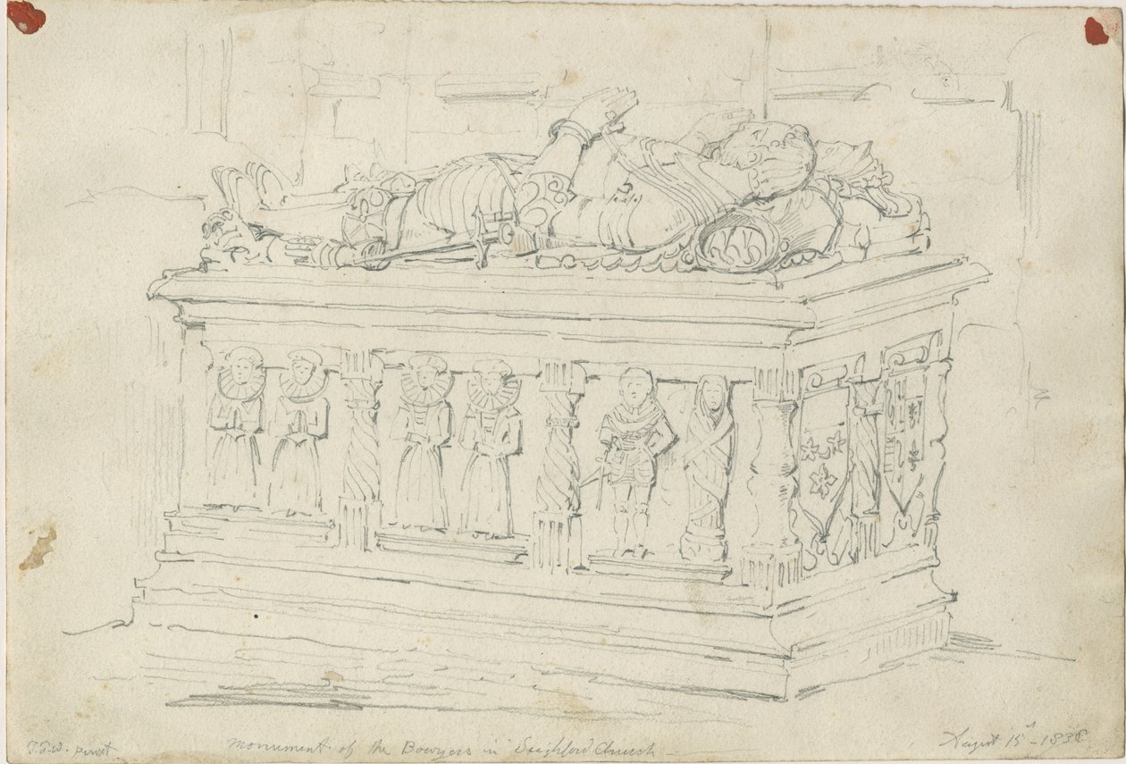 Église de Seighford - Tombe de William et Mercy Bowyer - Thomas Peploe Wood
