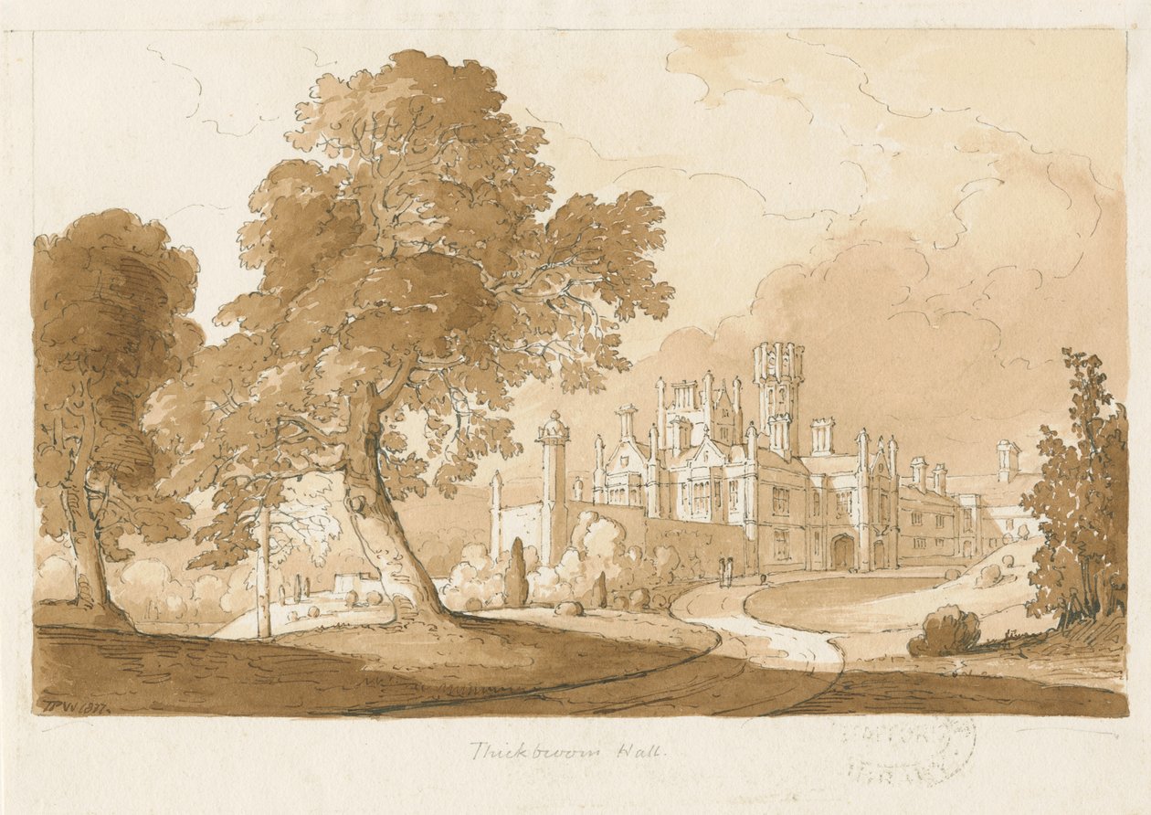 "Thickbroom Hall" [Manley Hall] - Thomas Peploe Wood