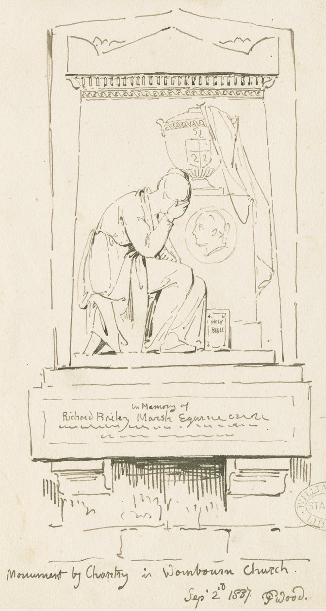Église de Wombourne - Monument à Richard Bailey Marsh - Thomas Peploe Wood