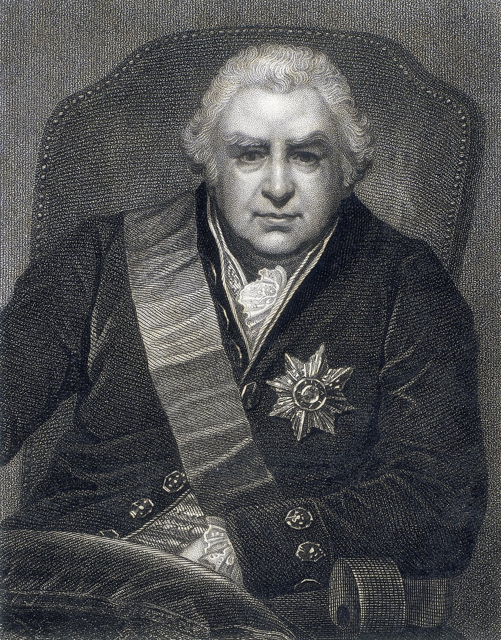 Joseph Banks, président de la Royal Society PRS, botaniste, 1800s - Thomas Philips