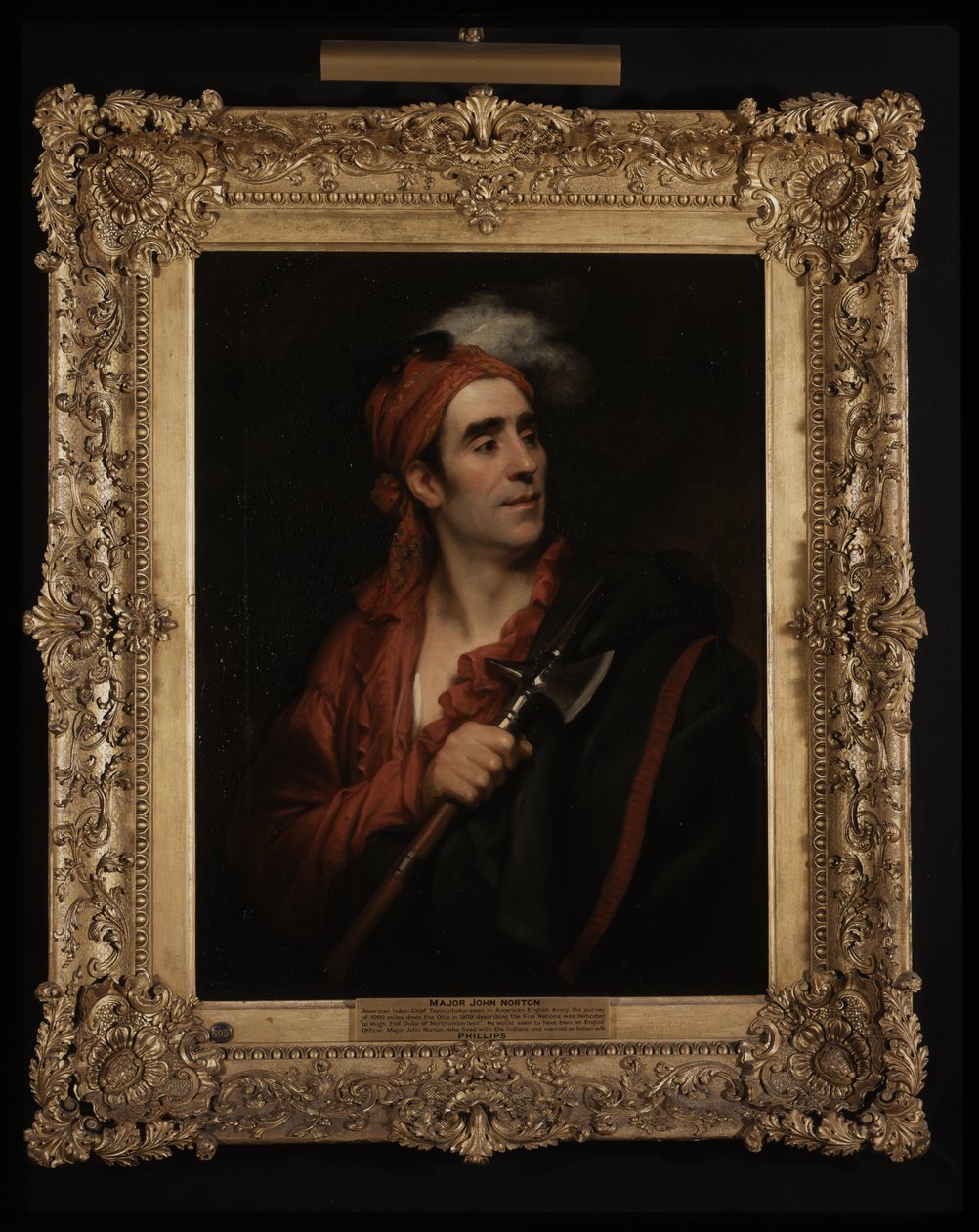 Portrait du chef amérindien Tyroninhokarawen, connu dans l