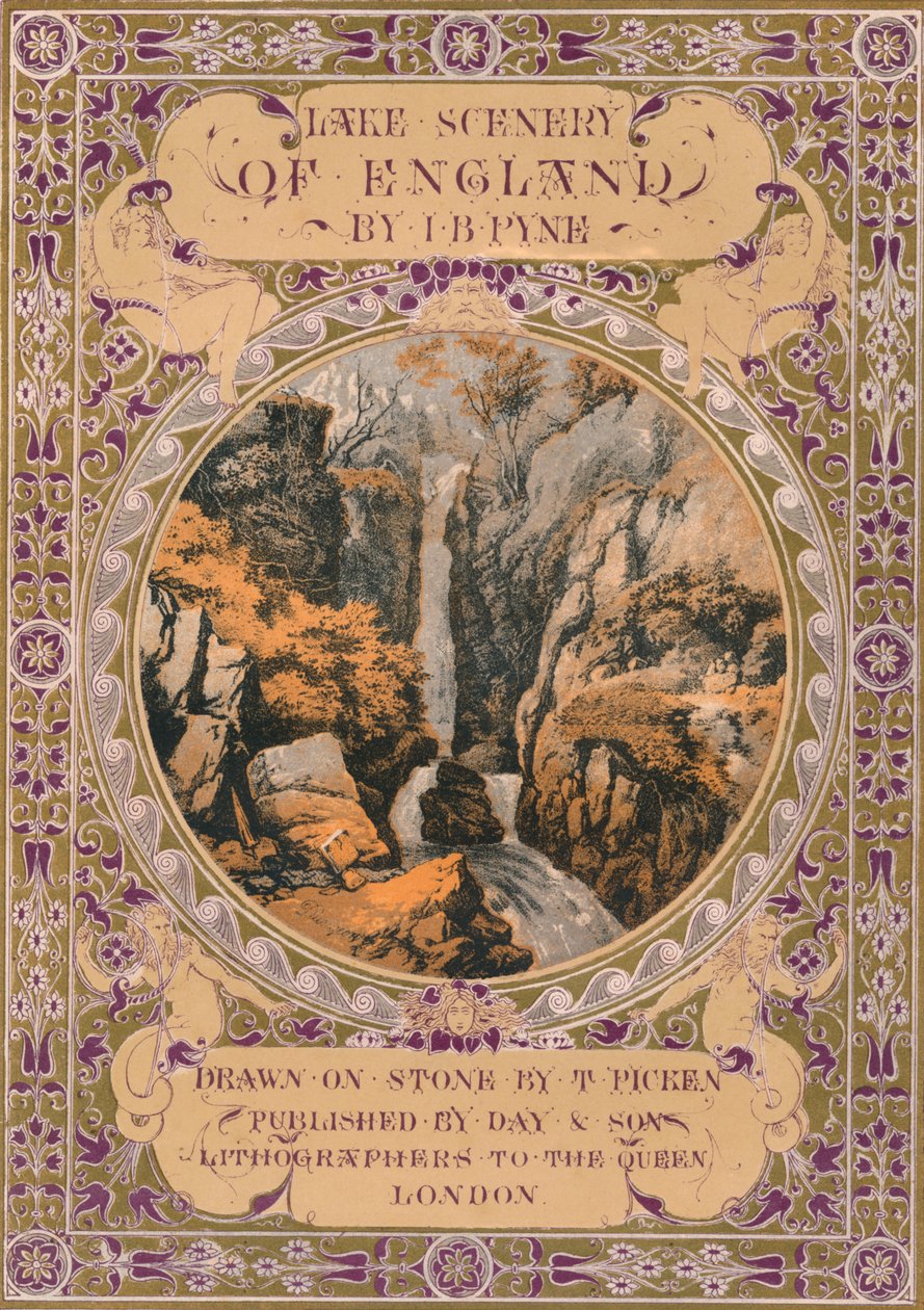 Frontispice du Lake Scenery of England par J. B. Pyne, années 1850 - Thomas Picken