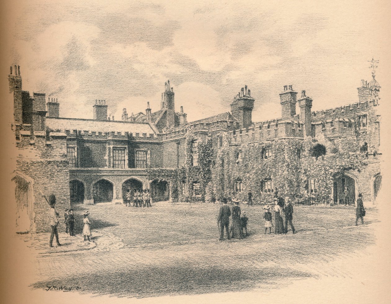 Cour du Friary, Palais de St James, 1902 - Thomas Robert Way