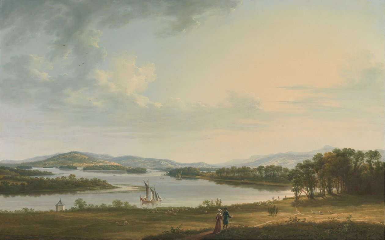 Knock Ninney et Lough Erne depuis Bellisle, comté de Fermanagh, Irlande - Thomas Roberts