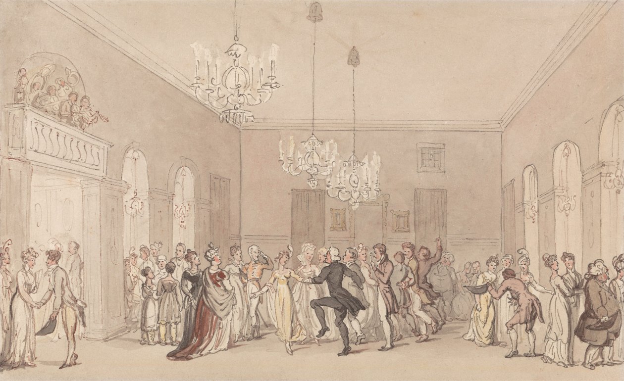 Un bal à Scarborough - Thomas Rowlandson