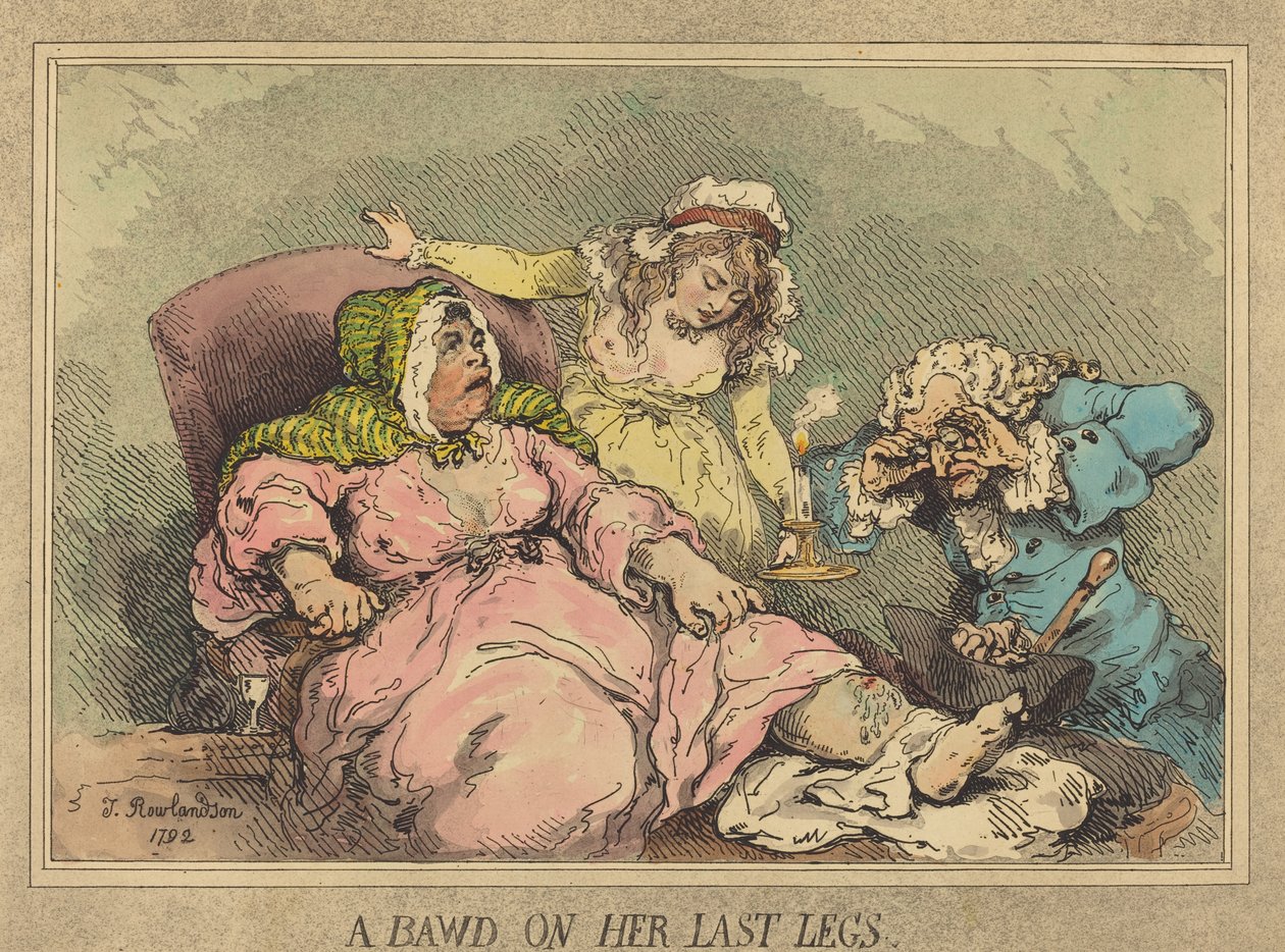 Une maquerelle sur ses dernières jambes, 1792 - Thomas Rowlandson