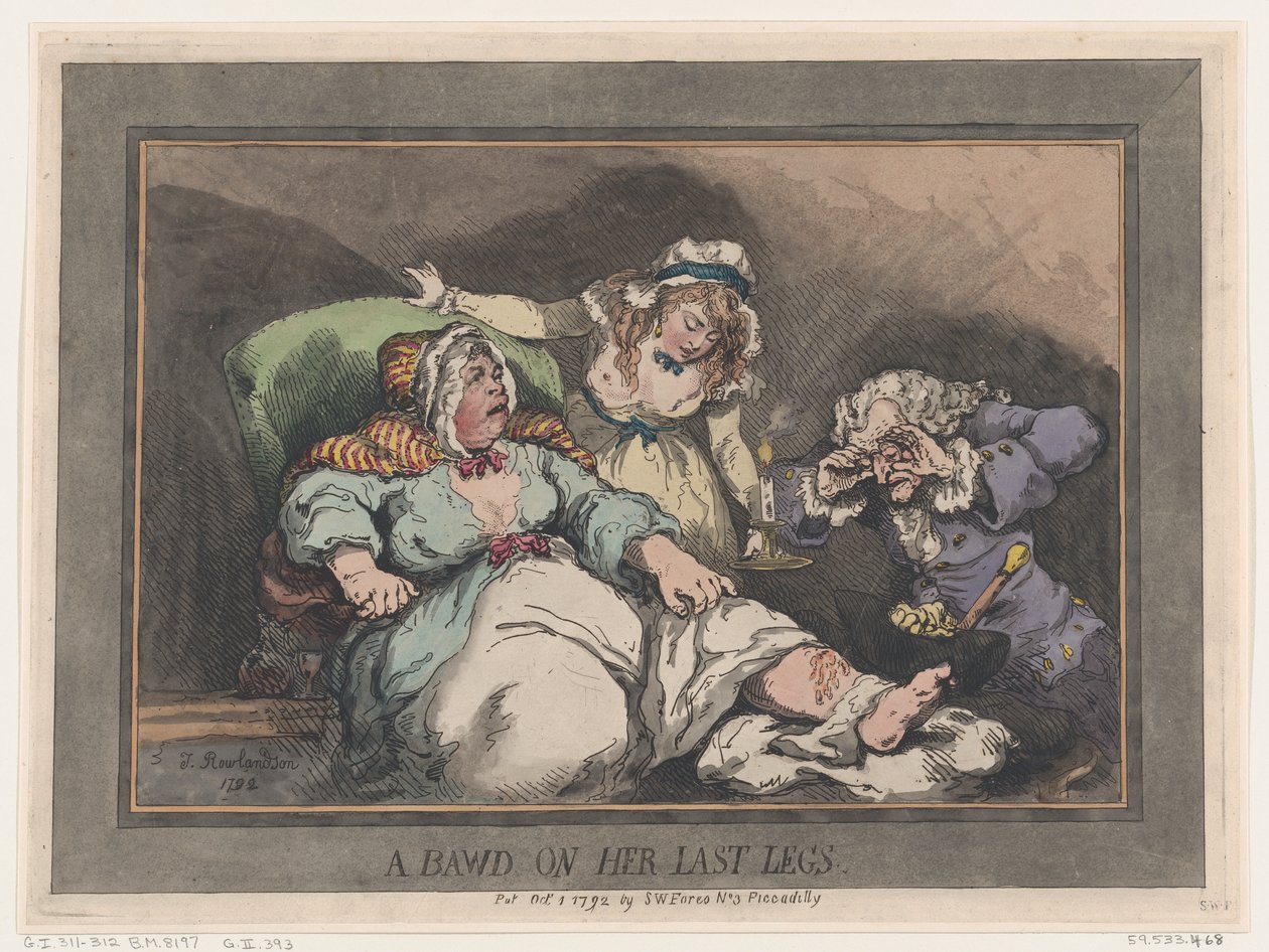 Une maquerelle sur ses dernières jambes, 1er octobre 1792 - Thomas Rowlandson