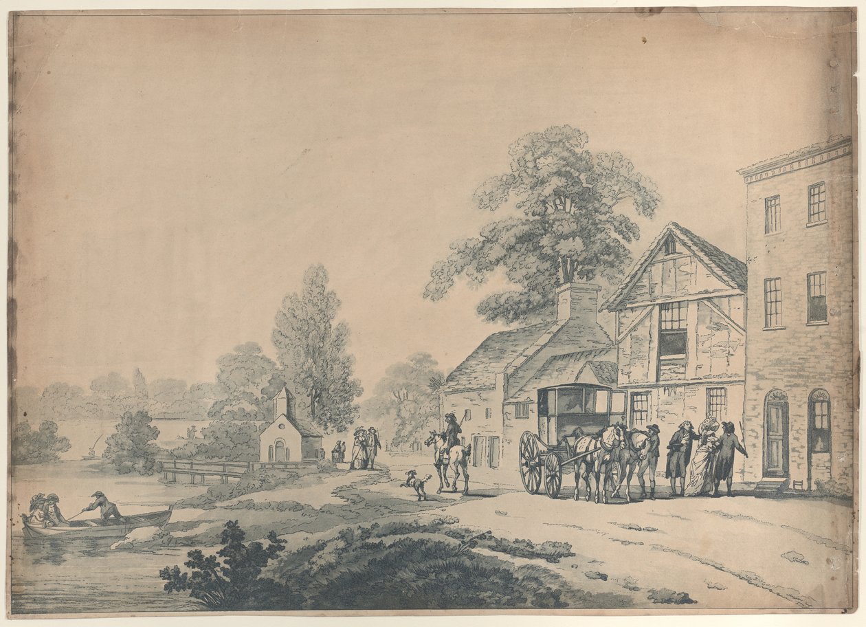 Une diligence devant une auberge - Thomas Rowlandson