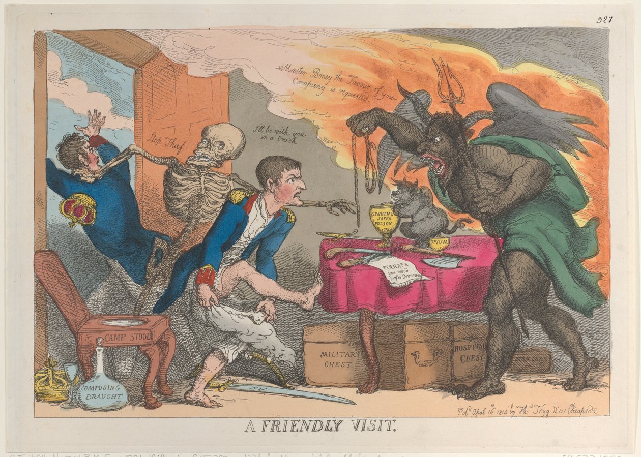Une visite amicale, 16 avril 1814 - Thomas Rowlandson