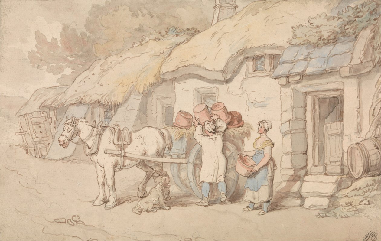 Un potier qui sort - Thomas Rowlandson