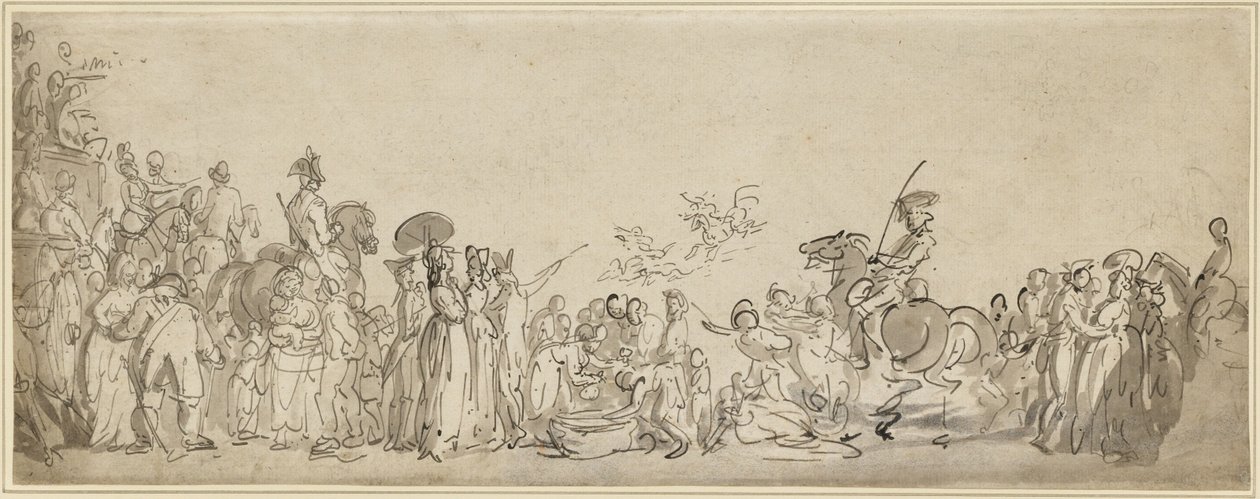 Une revue à Hyde Park - Thomas Rowlandson