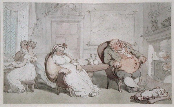 Un baiser volé - Thomas Rowlandson